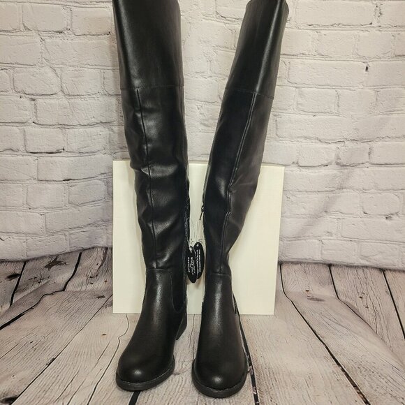 Sun + Stone Allicce Womens Zipper Round Toe Over-the-Knee Boots - Picture 1 of 10